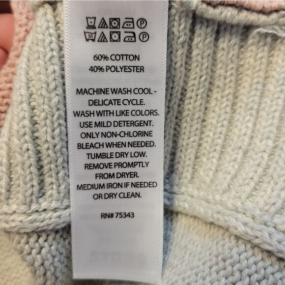 Rachel Zoe Light Pink and Gray Crewneck Knit Sweater Women's Size XL NWT - Picture 6 of 9